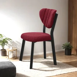 HANAH HOME Trpezarijska stolica Elma Burgundy