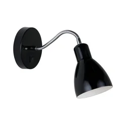 Nordlux - Zidna lampa CYCLONE 1xE14/15W/230V crna