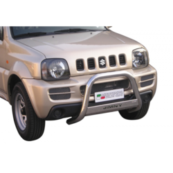 Misutonida Bull Bar O63mm inox srebrni za Suzuki Jimny 2006-2012 s EU certifikatom