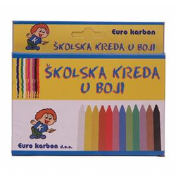 KARBON kreda u boji 12KOM