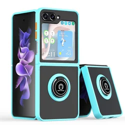 Torbica Ring Magnet za Samsung F731B Galaxy Z Flip 5 5G svetlo plava