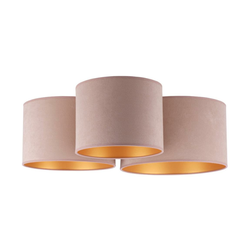 Duolla - Plafonska svetiljka ROLLER TRIO 3xE27/60W/230V braon