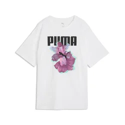 Puma GRAPHICS RELAXED FLOWER TEE, ženska majica, bijela 691908