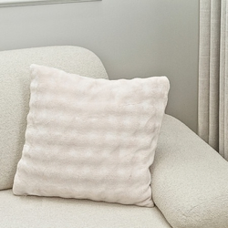 Dekordom dekorativna jastučnica soft wave 45x45 - beige ( 024930 )