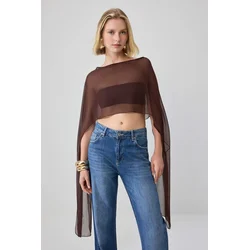Trendyol Milla ženska bluza Tprss26Bz00055, smeđa