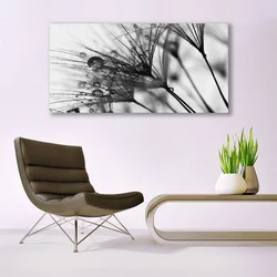 tulup.si Steklena slika Odvzem rastlin graphics 140x70 cm 2 obešalnika