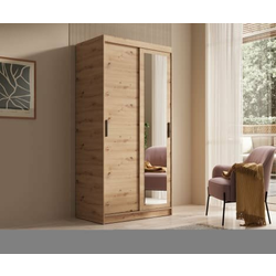 Garderobna omara Hailey - 100 cm - artisan hrast