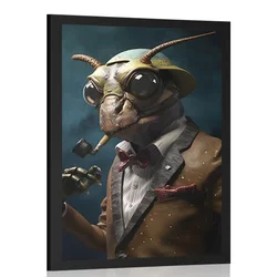 Plakat živalski gangster mravljinec - 20x30 white