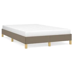 Vidaxl Posteljni okvir taupe 120x200 cm blago