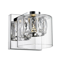 Zuma Line W0389-01A-B5AC - LED kristalno zidno svetlo GEM LED/5W/230V
