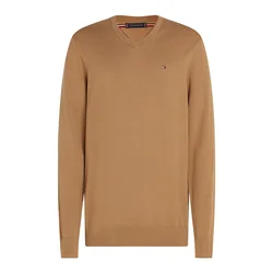 TOMMY HILFIGER Pulover ESSENTIAL kaki
