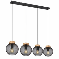 Globo 15663-4H - Viseći luster PABLO na sajli 4xE27/40W/230V