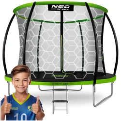 Neo-Sport 10ft/312cm profilirani vrtni trampolin z notranjo mrežo