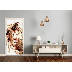 tulup.si Nalepka na vratih Lion 85x205 cm