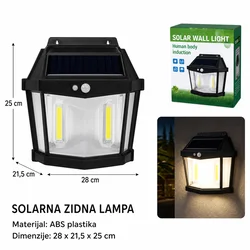 KMT Solarna zidna lampa