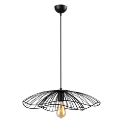 Črna viseča luč Squid Lighting Root, višina 111 cm