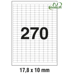 ETIKETE ILK  17,8X10MM ODLJEPLJIVE PK25L ZWECKFORM L4730REV-25
