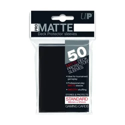 Ultra Pro Matte Desk Protector Sleeves 50 Standard Black