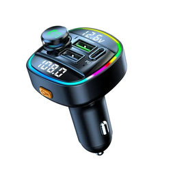 Bluetooth FM LED Transmiter C22Pd 20W, Crni