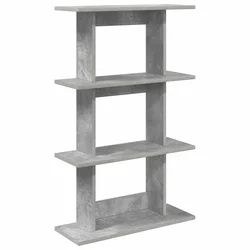 Polica na zidu Zidna montaža Betonska siva 56 x 20 x 90 cm