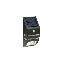 LED solarno zidno svetlo sa senzorom LED/3,7V 500 mAh IP44 crno