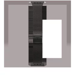 Apple Watch 49mm Milanese Loop:  Black Titanium Milanese Loop - Small