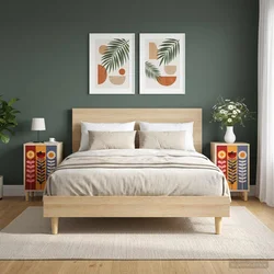 Vidaxl Nočna omarica ESSEN 2 kos Sonoma hrast 36 x 33 x 60 cm