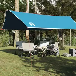 vidaXL Ponjava za kampiranje modra 500x294 cm vodoodporna