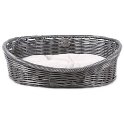 Duvo+ Ležaljka za pse sa jastukom, Rustic Rattan, Antracit, XL