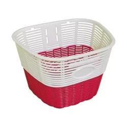 Korpa prednja plastična 144 (sa poklopcem) crvena/bela ( 090065 )