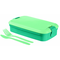 Posuda za užinu sa priborom Lunch&Go plava Curver