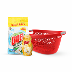 Duel Prašak za veš Đurđevak, 10kg + Omekšivač Soft Lotus, 1.7l + Korpa za veš 30l gratis