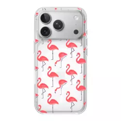 Maska Mag Case Nanobit Print za iPhone 17 Pro Tropical Flamingos