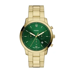 FOSSIL Analogna ura NEUTRA  zlata / temno zelena