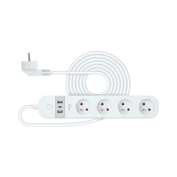 Retlux - Pametni produžni kabl sa prekidačem 4Z + 2xUSB-A+1xUSB-C 1,5m Wi-Fi Tuya