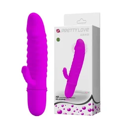 LyBaile Silikonski mini naravni vibrator z jezičkom - Pretty Love Arno