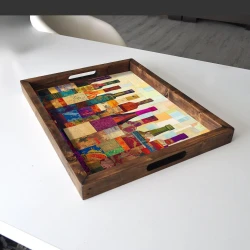 Aberto Design Poslužavnik REF026 48 x 38 x 4 cm, Šareni
