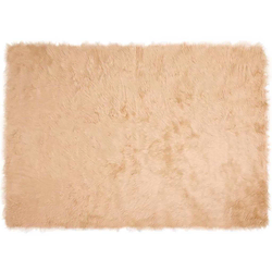 Tepih od umjetne ovčje kože TAFALLA Bež 140 x 200 cm Poliester