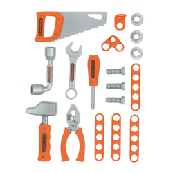 Nabor 6 vrst delovnih orodij Tools Set Black&Decker Smoby s montažnimi deli