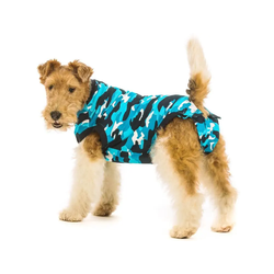 Suitical Pooperativna zaščitna obleka za pse modra, večbarvna 80 - 92 cm