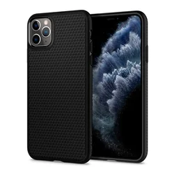 Maska Spigen Liquid Air za iPhone 11 Pro mat, Crna