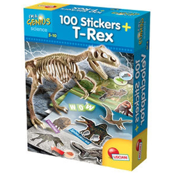 T-REX Mali Genije 100 stikera dinosaurusa Lisciani 59775