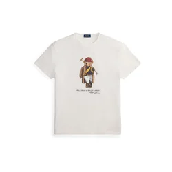 Polo Ralph Lauren Majica bež/rdeča/črna/bela