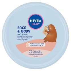NIVEA Krema za bebe za lice i telo Soft, 200ml