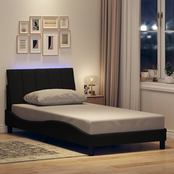 Okvir za krevet bez madraca Hanko crni 100x200 cm od tkanine