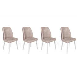 Hanah Home Alfa 495 V4 Stolice, Bež
