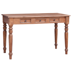 Radni stol s ladicama 117 x 57 x 75 cm masivno drvo mahagonija