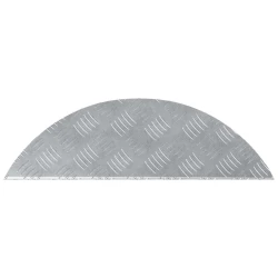 Stepenica Polumjesec 15 pcs Srebrno 60 x 18 x 2,5 cm Aluminij