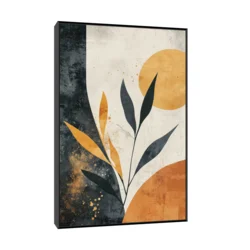 Canvas Slika na platu Zlatna zora, 100x150cm, Sa ramom, Crni
