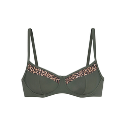LASCANA Bikini zgornji del  bež / rjava / oliva